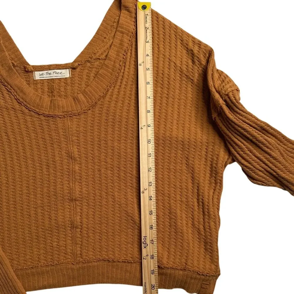 Free People New Magic Thermal Waffle Top in Pretty Penny - Picture 9 of 11